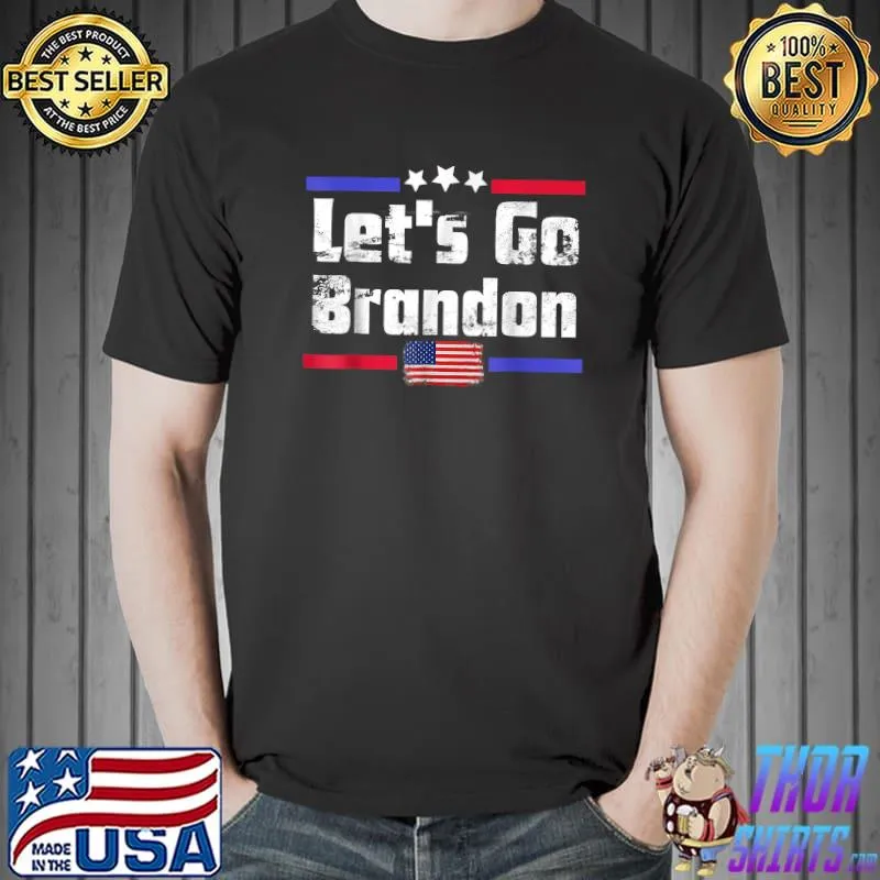 Lets Go Brandon Chant letsgobrandon American Flag, Bran-Don T-Shirt Unisex