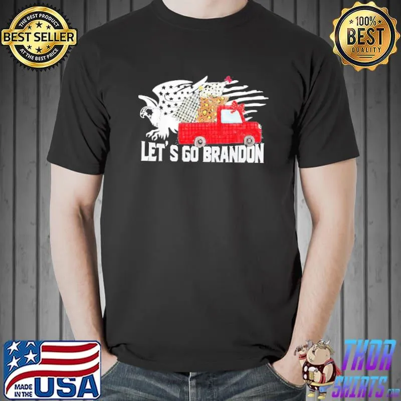 Let’s Go Brandon Christmas Anti Liberal US Flag Shirt Unisex