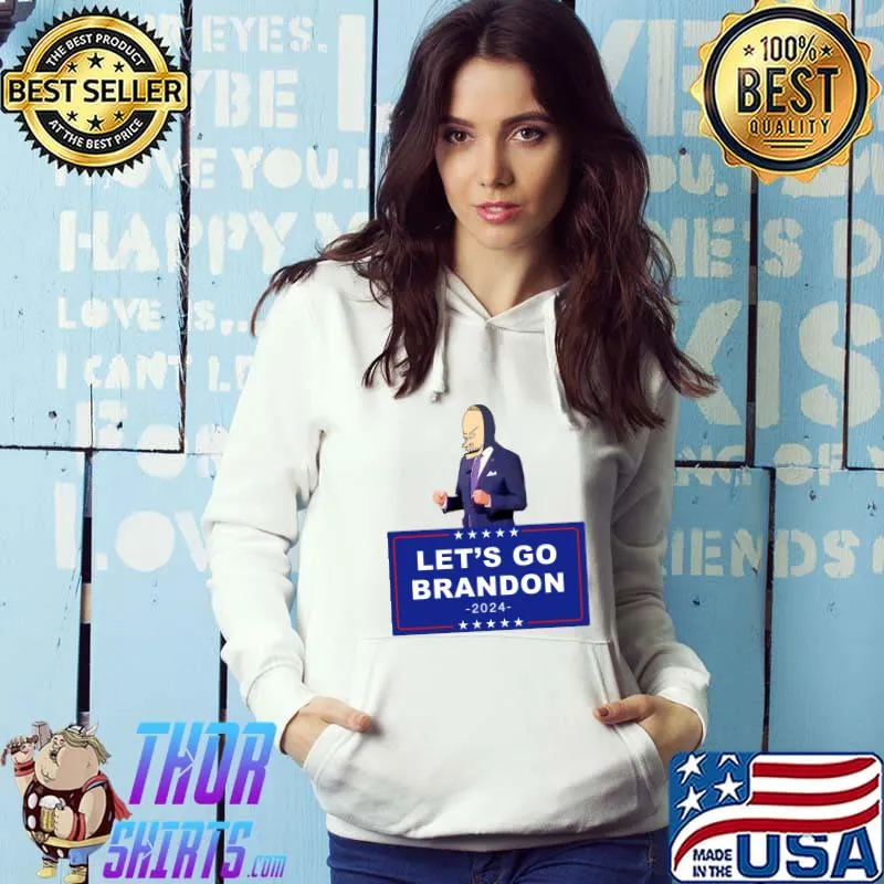Let's Go Brandon - Funny Joe Biden Cornholio - Bare Shelves Biden Classic T-Shirt Hoodie