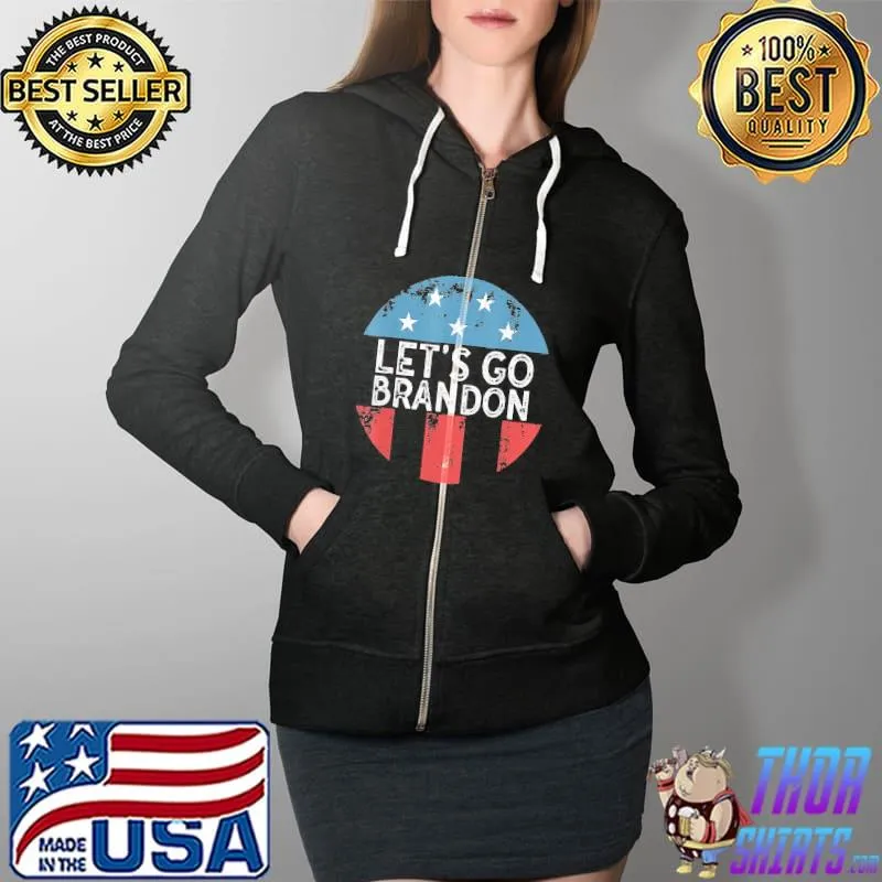Let’s Go Brandon Vintage Shirt Full Zip Hooded