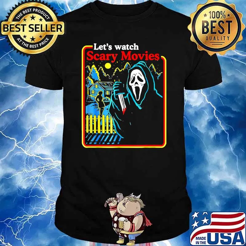 Lets Watch Scary Movies Scream Halloween Horror Halloween T-Shirt