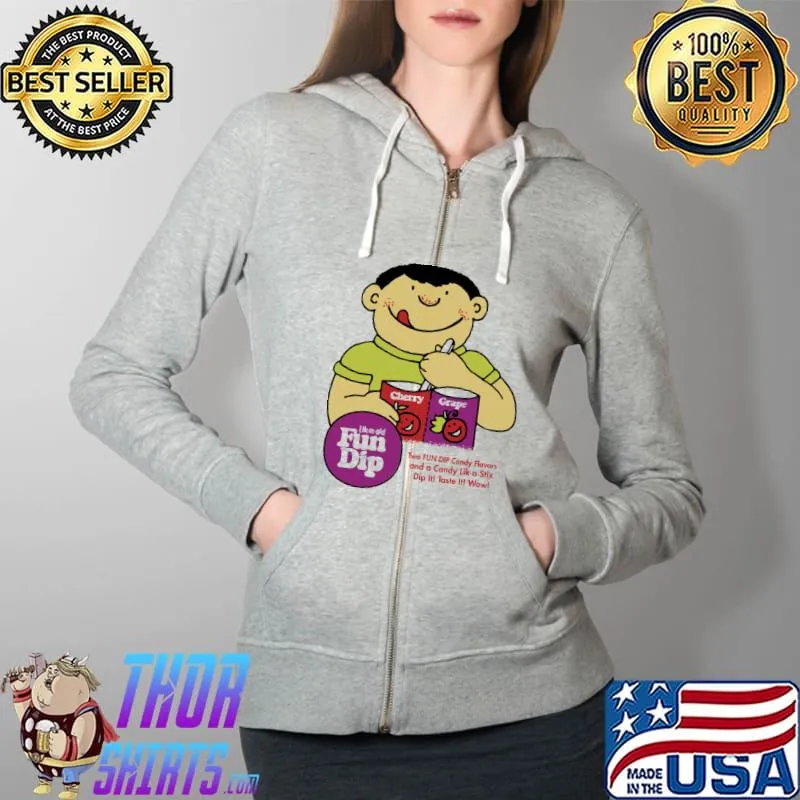 Lik-m-aid fun dip candy inspired cherry grape dip it taste it now s Full Zip Hooded