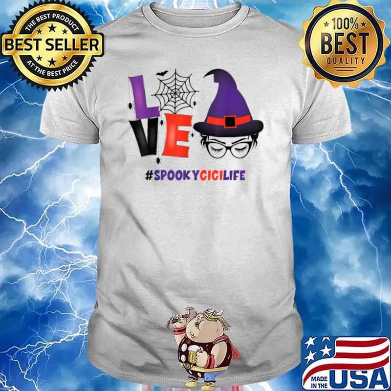 Love Halloween Spooky Gigi Life Witch Face Shirt