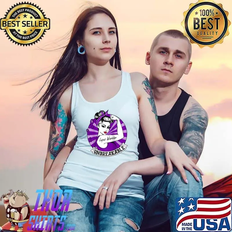 Lupus Warrior Shirt Lupus Unbreakable Awareness Raglan Baseball T-s Tank Top