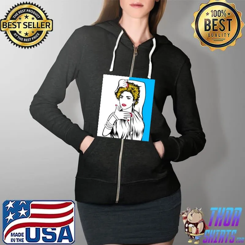 Madonna Vogue T-s Full Zip Hooded