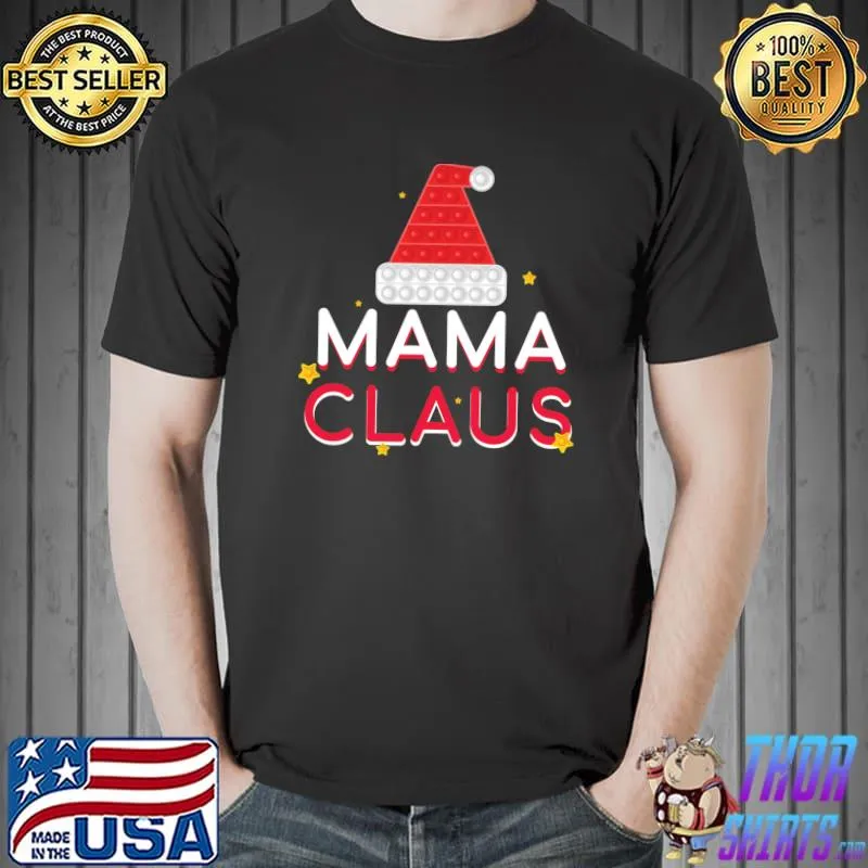 Mama Claus Christmas Pajama Family Matching Xmas Essential T-Shirt Unisex