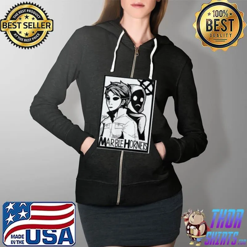 Marble Hornets Anime Shirt Full Zip Hooded