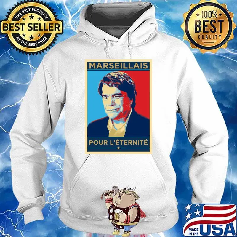 Marseillais for eternity - MARSEILLE - Homage Tapie Premium T-Shirt Hoodie