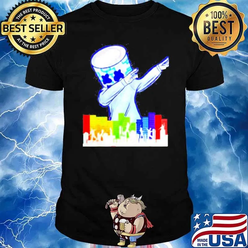 Marshmallow Dancing DJ shirt