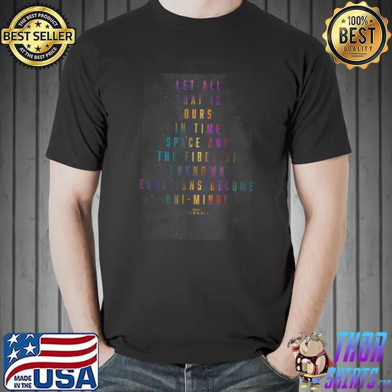 Marvel Eternals Galactic Text Stack T-Shirt