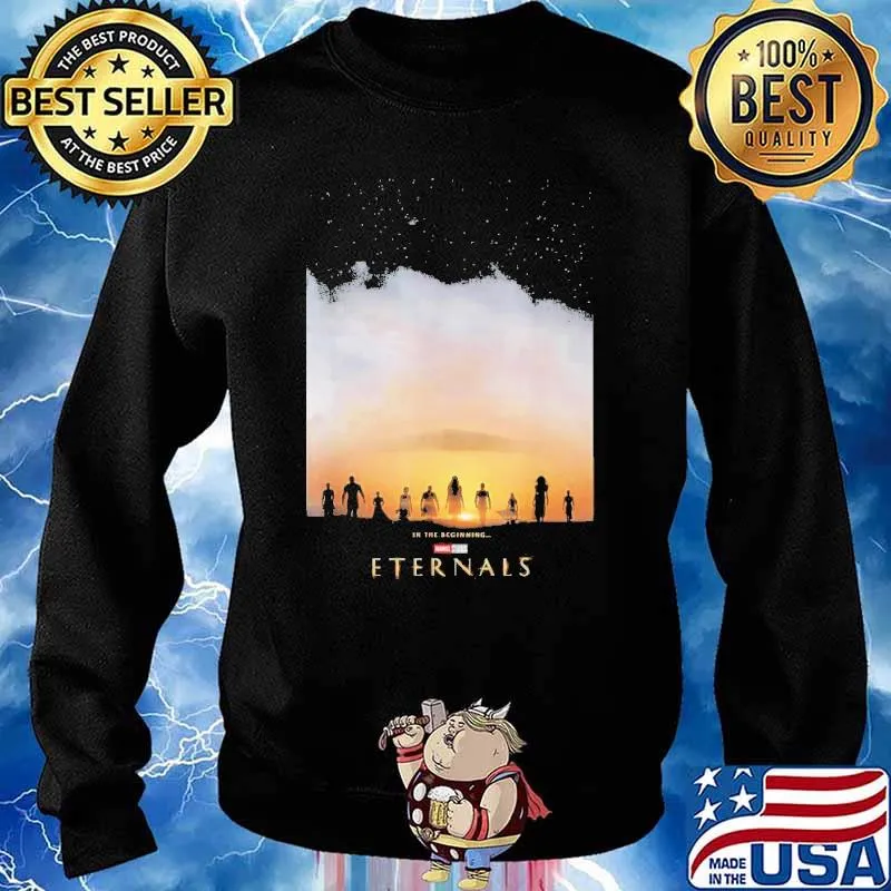 Marvel Eternals Group Sunset Poster Shirt Sweater