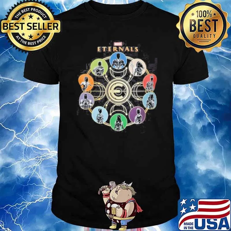 Marvel The Eternals Character Silhouettes shirt