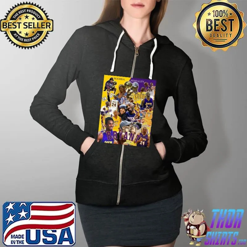 Matthew W. Thomas Raptors Kobe Bryant Shirt Full Zip Hooded