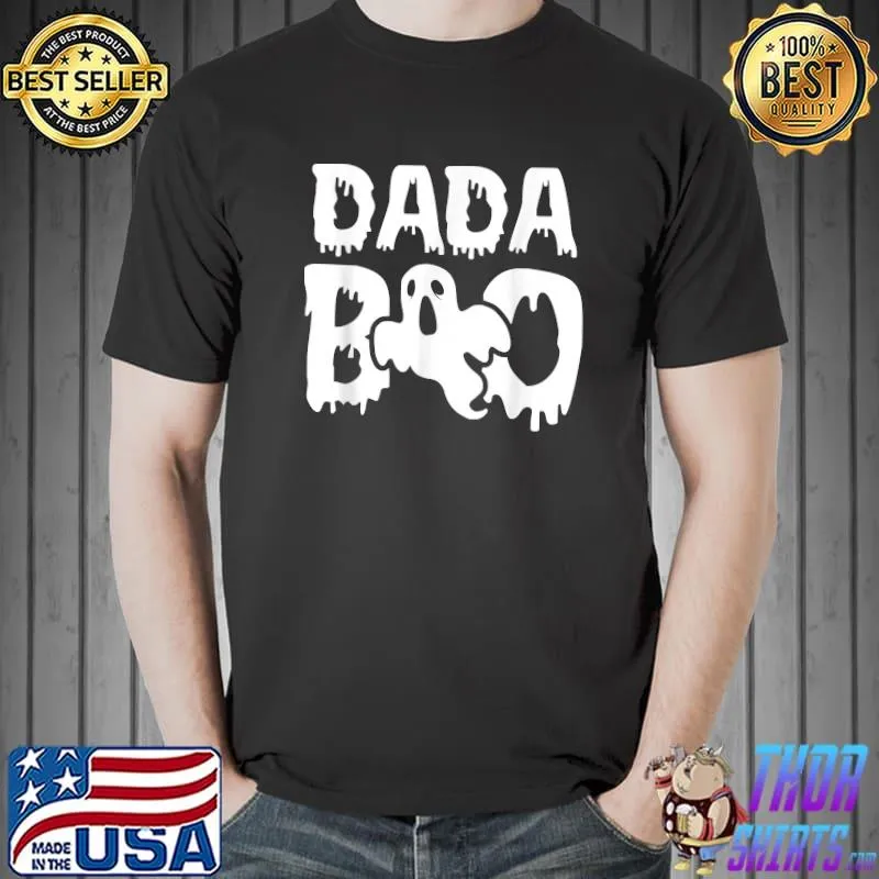 Mens Dada Boo Matching Family Halloween T-Shirt