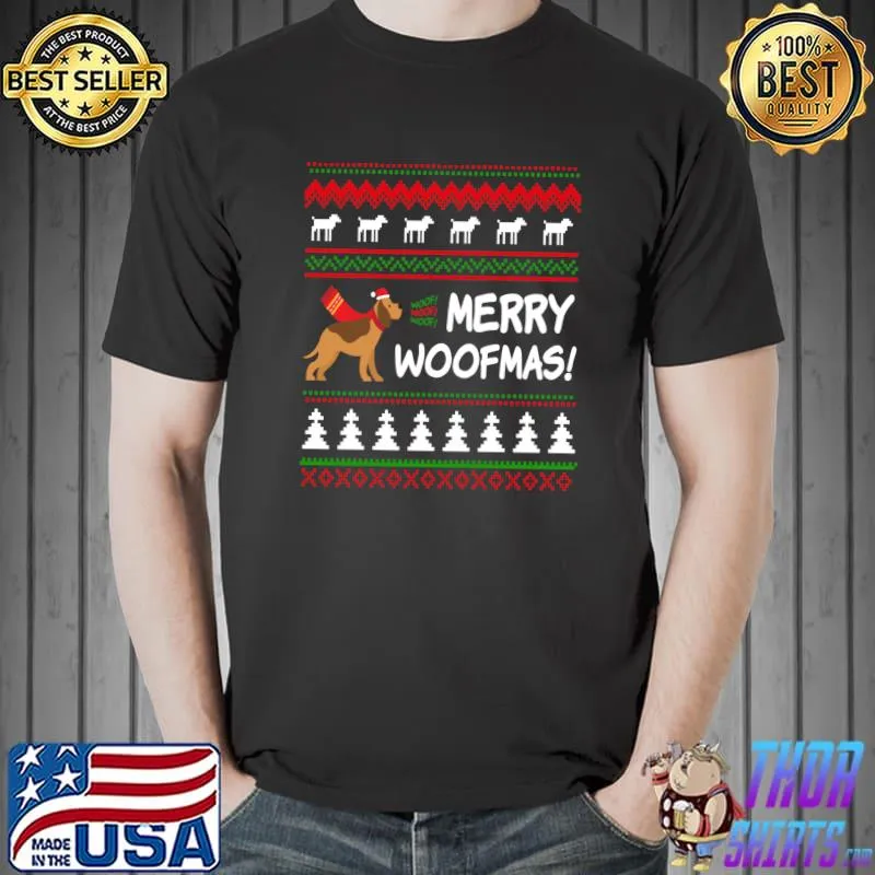 Merry Woofmas! I Christmas Pet Dogs T-Shirt
