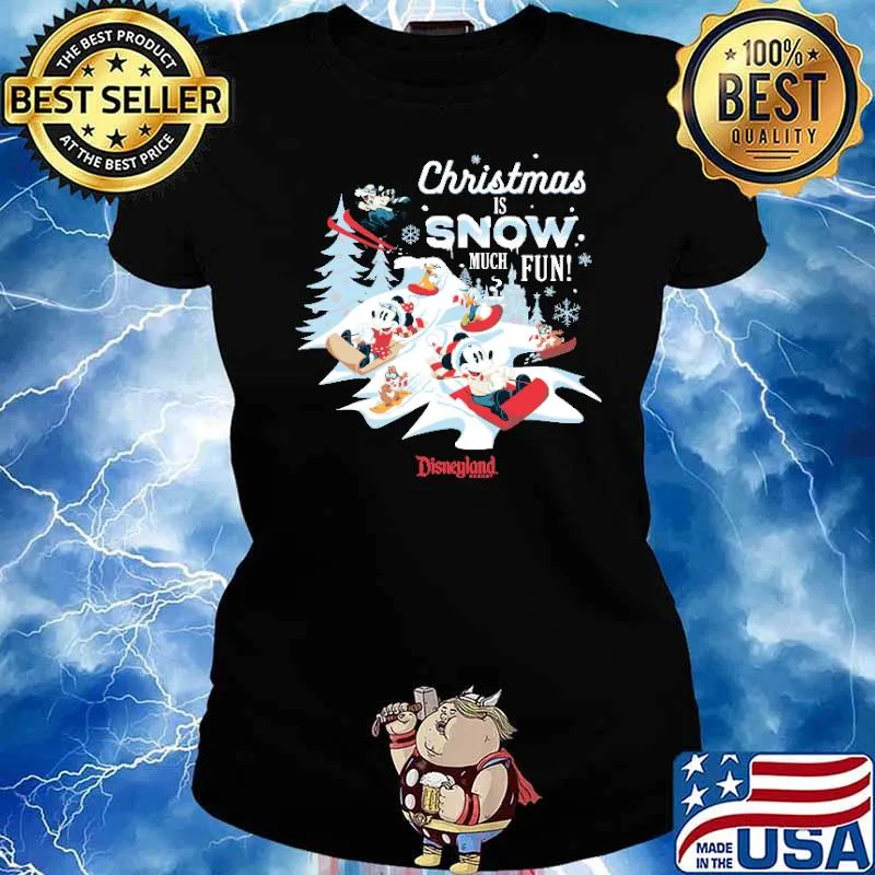 Mickey Mouse and Friends Christmas Is Snow Much Fun s Ladies tee
