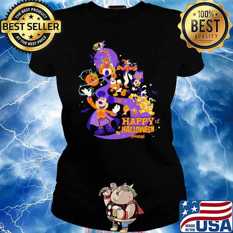 Mickey Mouse and Friends Happy Halloween s Ladies tee
