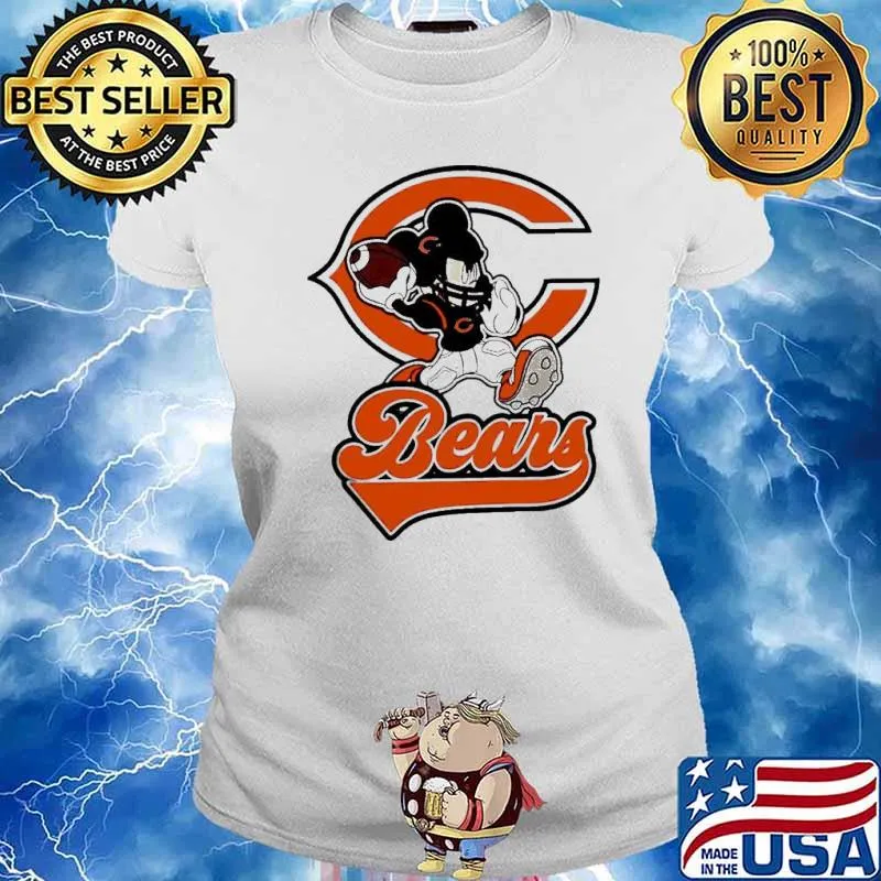 Mickey mouse player Chicago Bears s Ladies tee