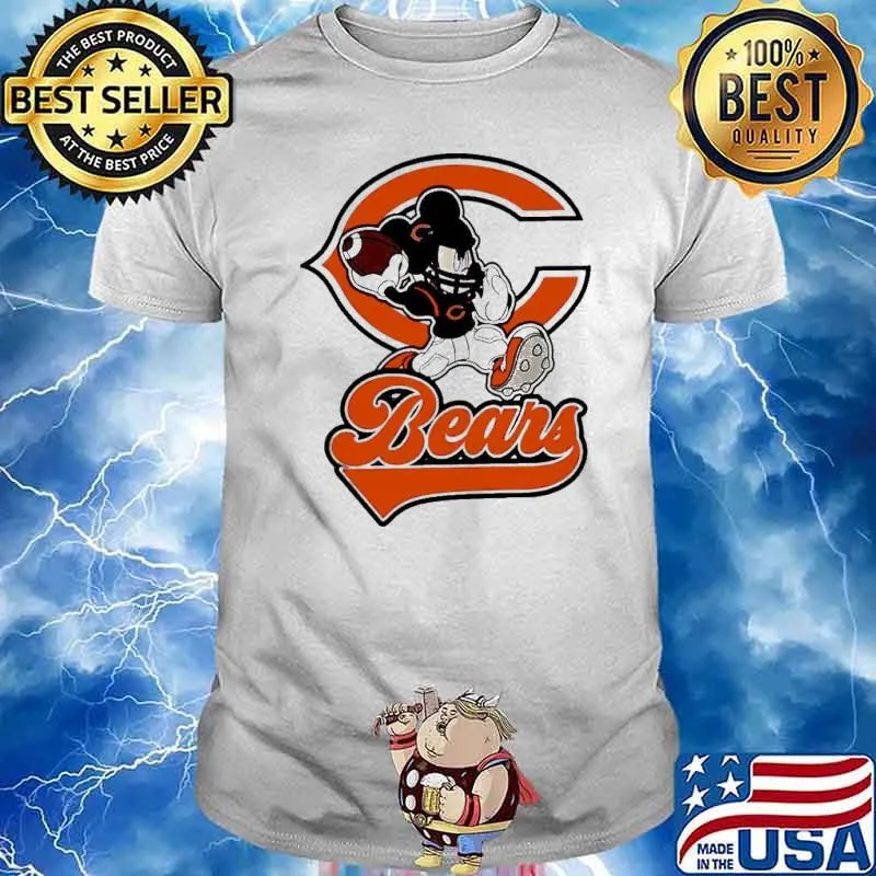 Mickey mouse player Chicago Bears shirt