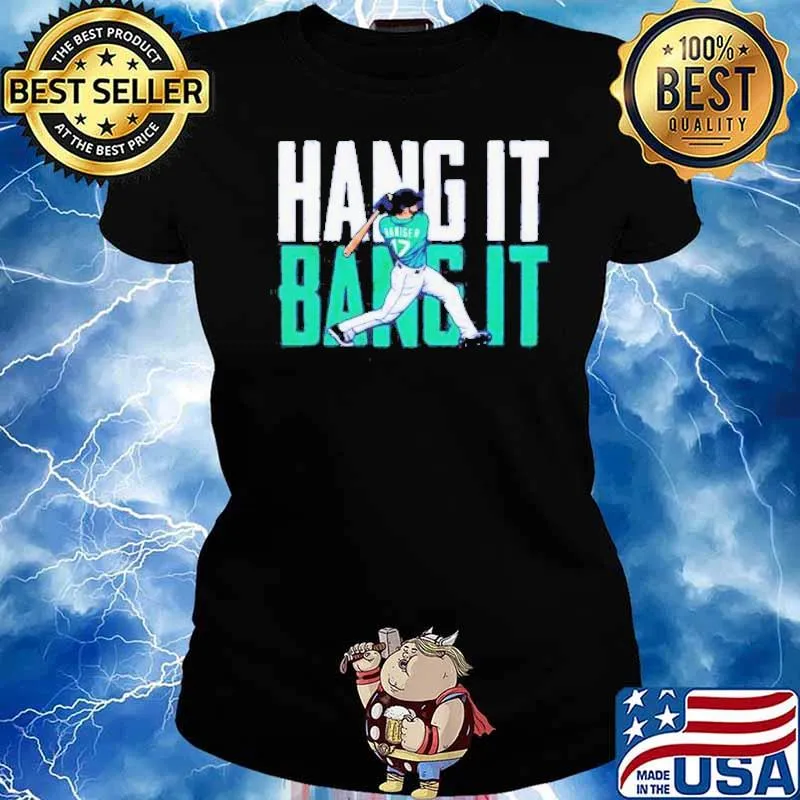 Mitch Haniger Hang It Bang It s Ladies tee