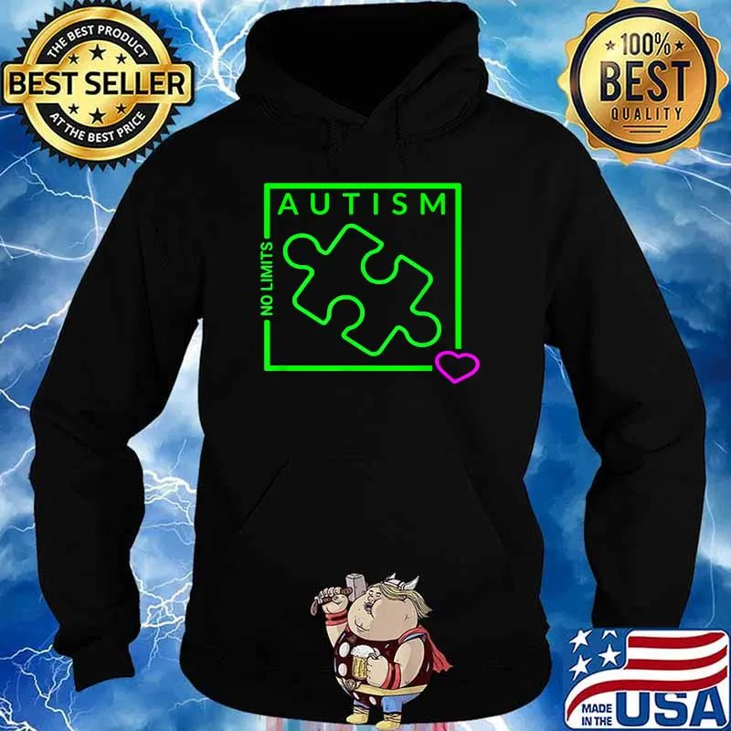 MOANA Kai Surf Shop Autism Awareness No Limits graphic T-Shirt Hoodie