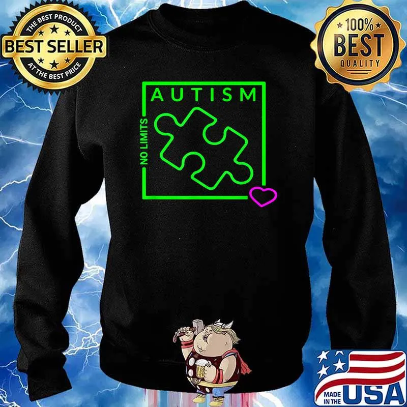 MOANA Kai Surf Shop Autism Awareness No Limits graphic T-Shirt Sweater