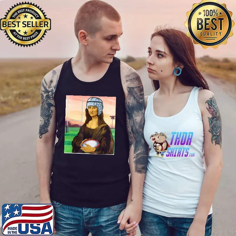 Mona Lisa Rugby Rugger Wear Rugby Shirt Tank Top
