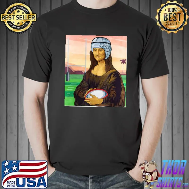 Mona Lisa Rugby Rugger Wear Rugby Shirt Unisex