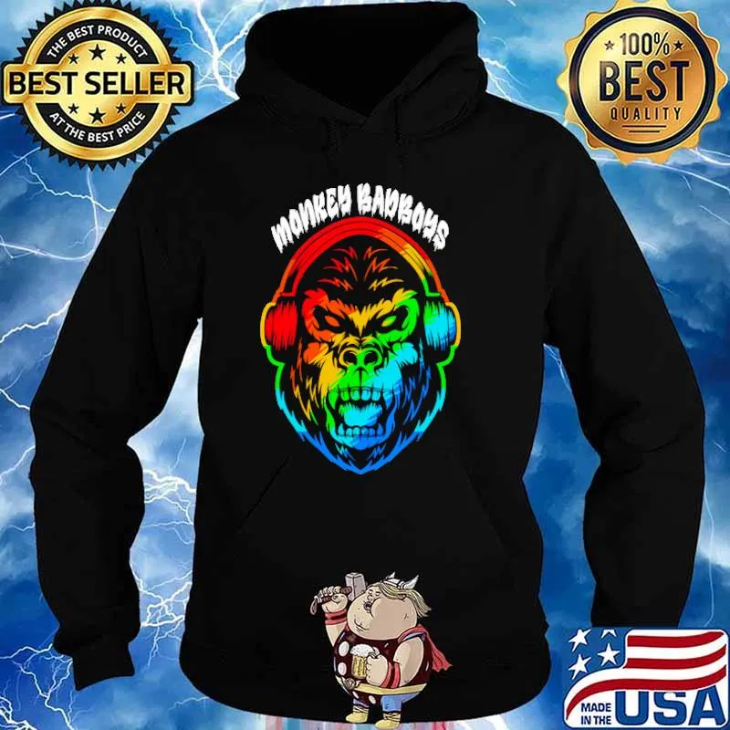 Monkey badboys headphone music lgbt s Hoodie