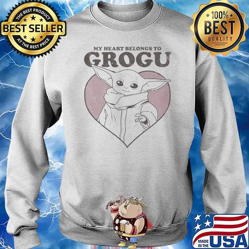 My heart belongs to grogu baby yoda star wars s Sweater