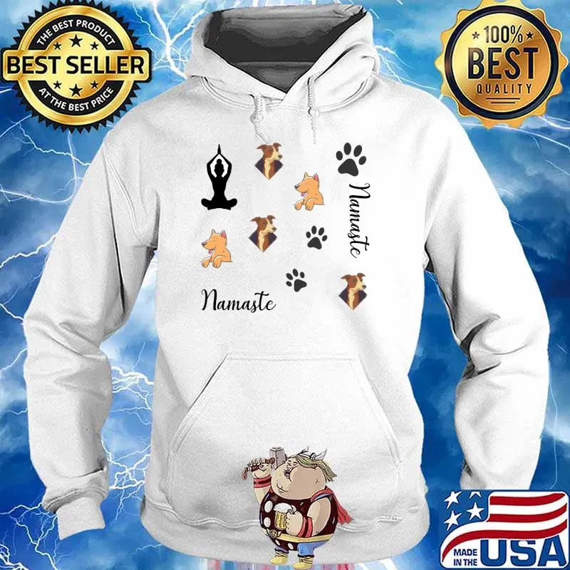 Namaste At Home With My Dog T-Shirt Hoodie