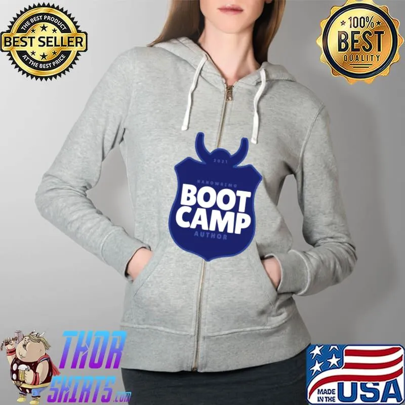 NaNoWriMo Boot Camp (Official - Blue) Classic T-Shirt Full Zip Hooded