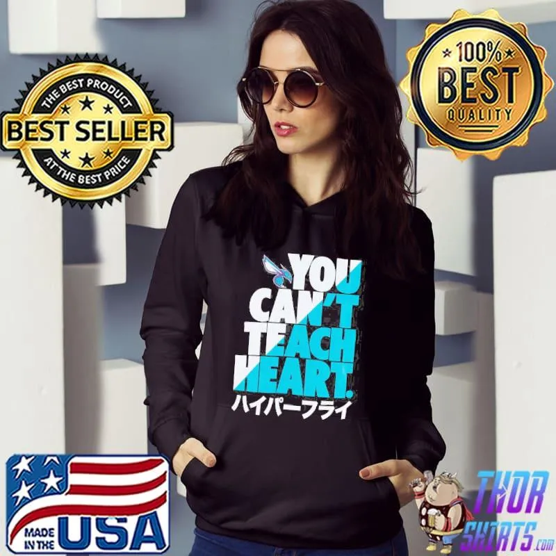 NBA X Hyperfly Black Charlotte Hornets Katakana You Can't Teach Heart Shirt