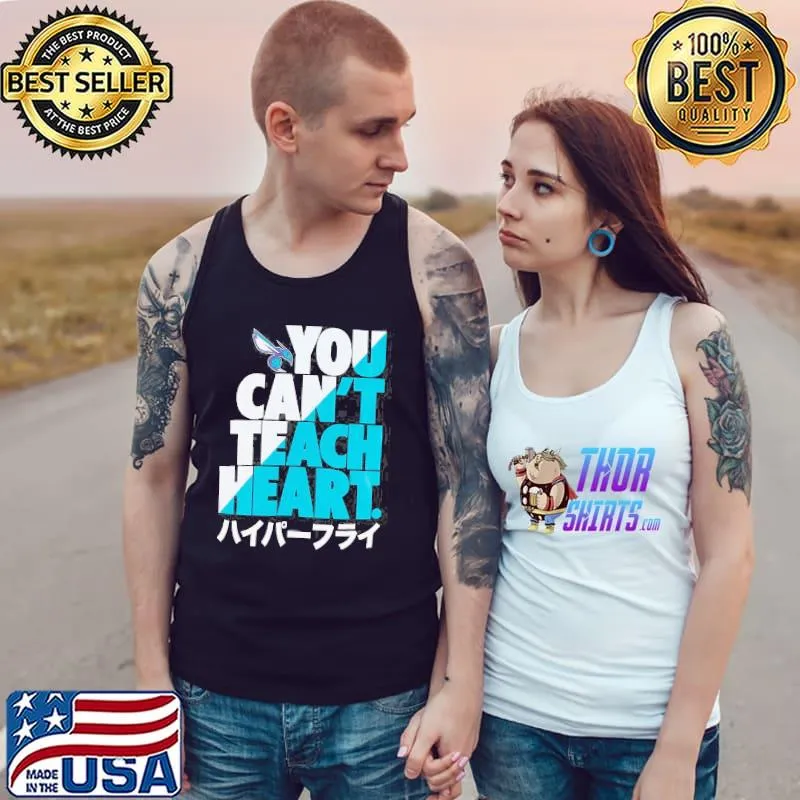 NBA X Hyperfly Black Charlotte Hornets Katakana You Can't Teach Heart Shirt Tank Top