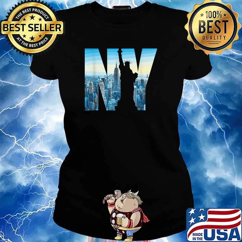New York City Design Statue of Liberty of New York City T-Shirt Ladies tee