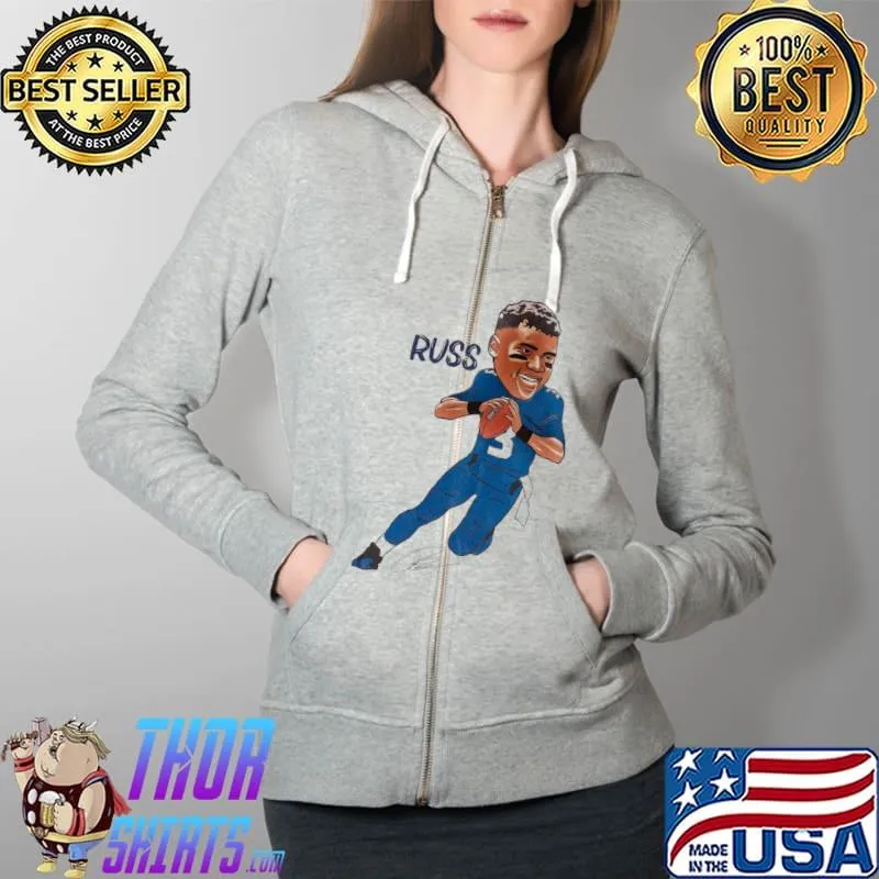 NFL Player's Association Russell Wilson Shirt Full Zip Hooded