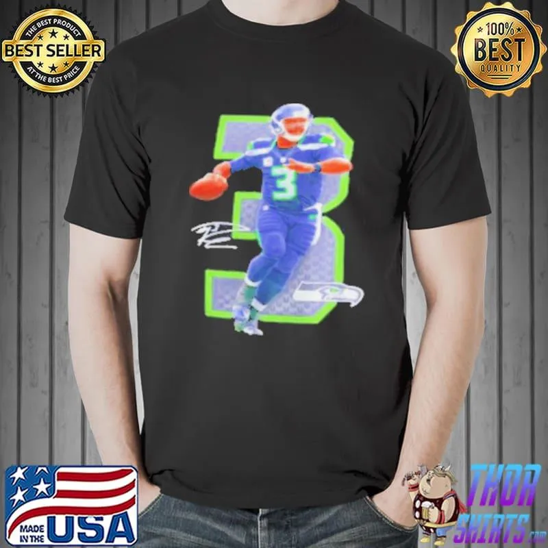 NFL Seattle Seahawks 3 Russell Wilson s Unisex
