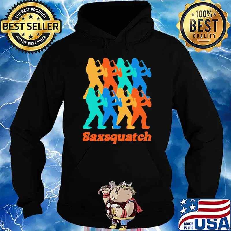 Nice Saxsquatch Big Foot Shirt Hoodie