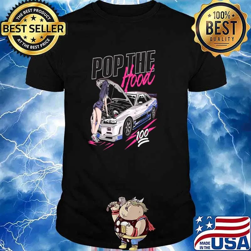 Nissan Skyline R34 Pop the hood T-Shirt