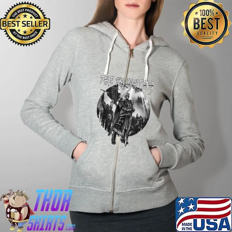 Official The Knighting Active T-Shirt Full Zip Hooded