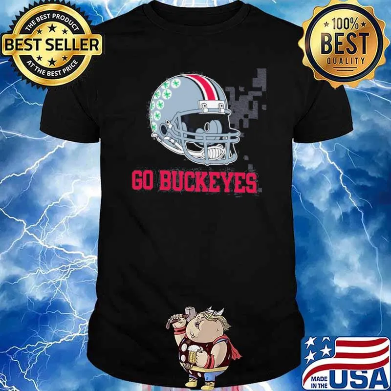 Ohio State Buckeyes Go Buckeyes Helmet Shirt