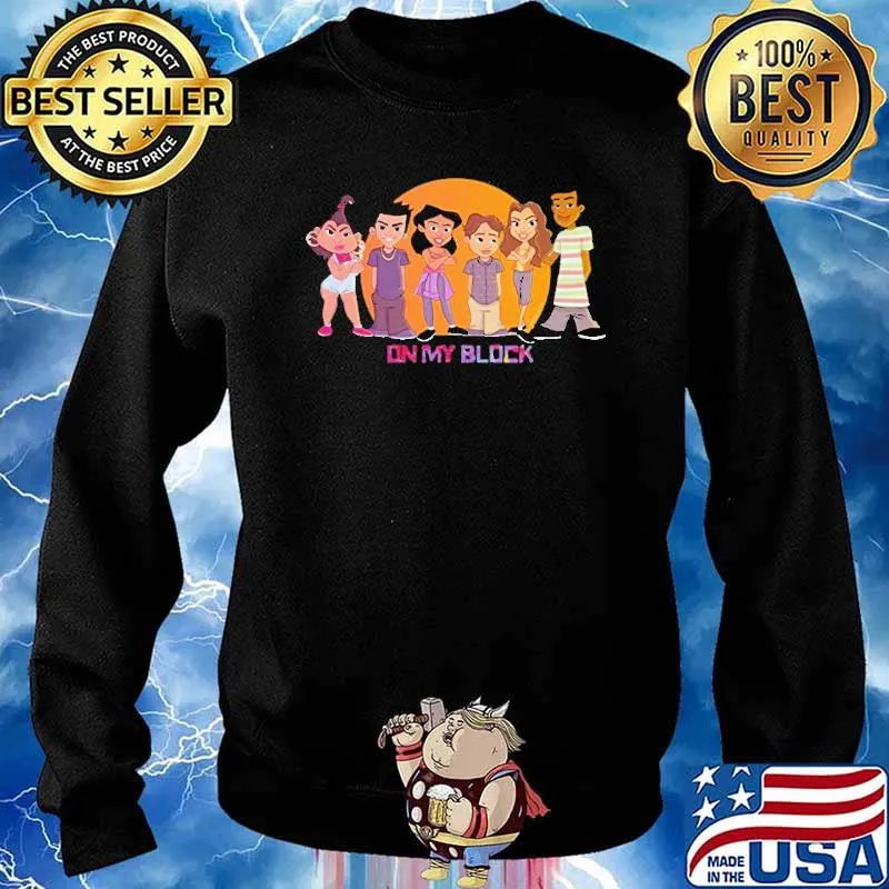 On My Block Jason Genao Ruby Martinez Sierra Capri Monse Finnie Diego Tinoco Cesar Diaz Ronni Hawk Olivia Brett Gray Jamal Turner Alexa s Sweater