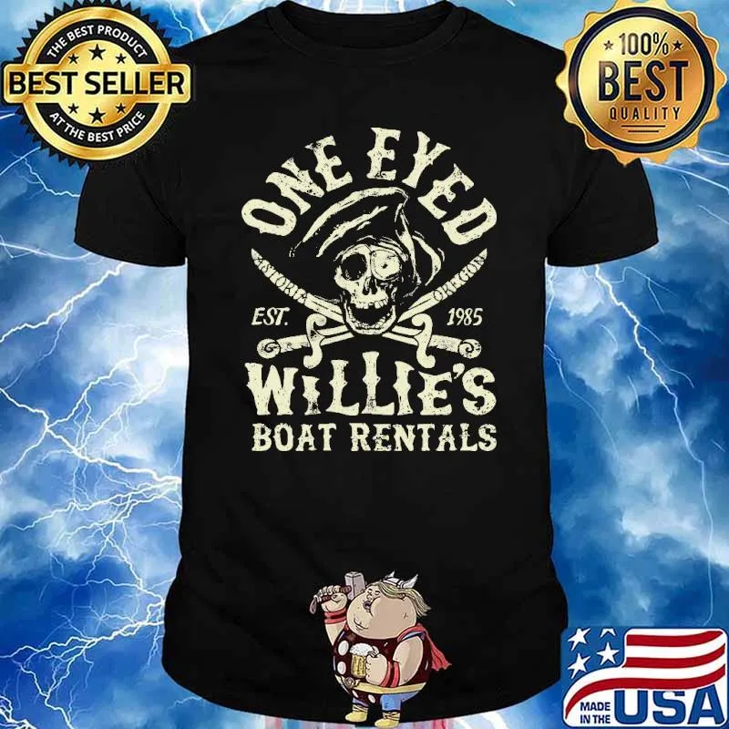 One Eyed EST 1985 Willie's Boat Rentals Shirt
