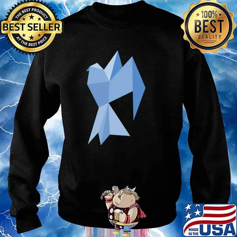 Origami azure bird T-Shirt Sweater
