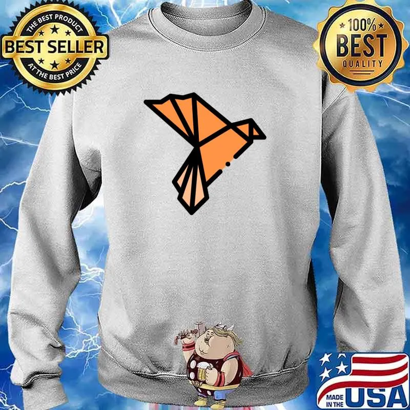 Origami orange bird T-Shirt Sweater