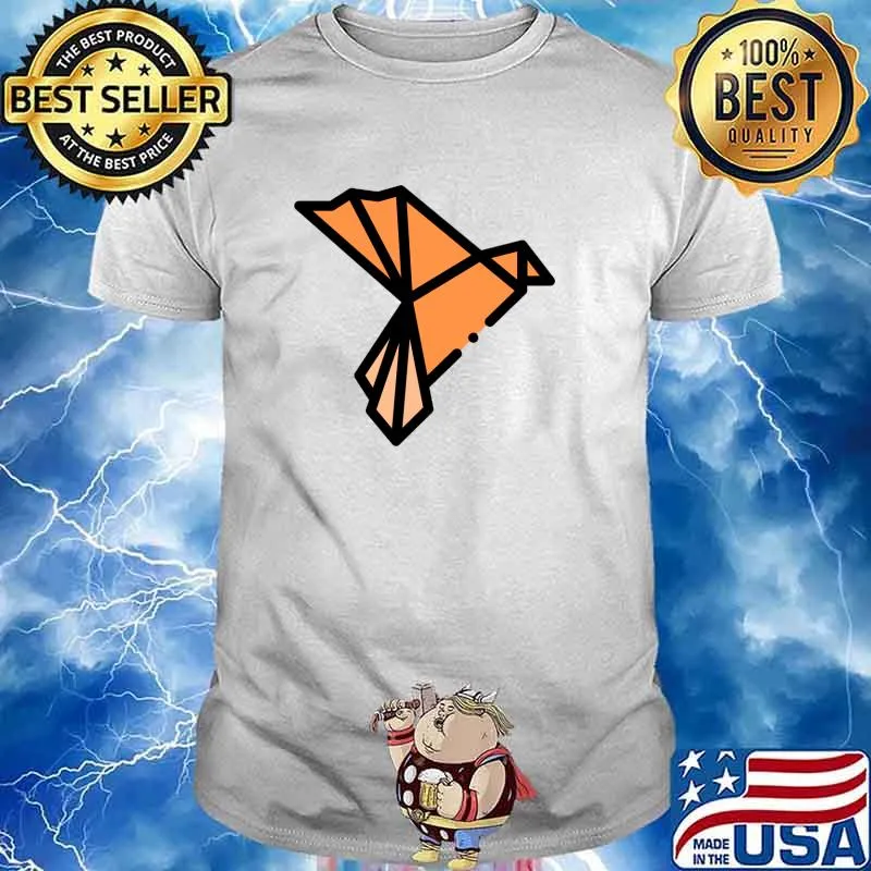 Origami orange bird T-Shirt