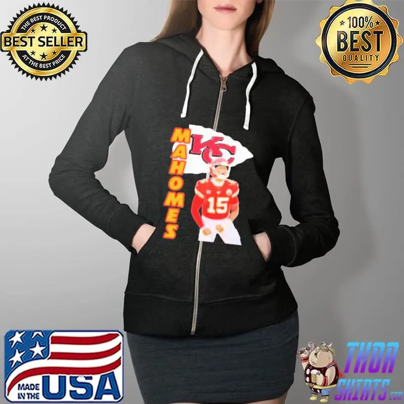 Patrick Mahomes Shirt, Kansas City Chiefs Shirt Full Zip Hooded