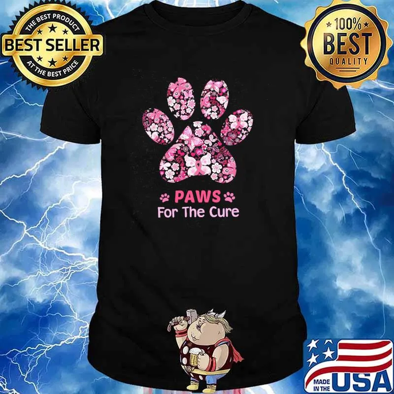 Paws For The Cure Breast Cancer Awareness Shirt