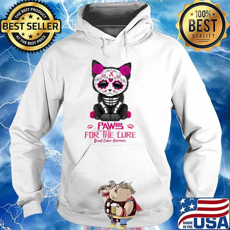 Paws For The Cure Multiple Sclerosis Awareness Halloween Shirt Hoodie
