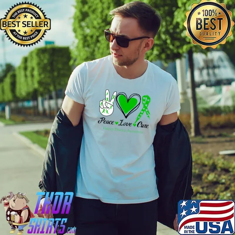 Peace Love Cure Kidney Disease Awareness Classic T-Shirt